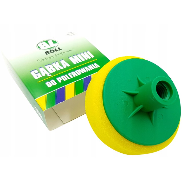 BOLL GĄBKA DO POLEROWANIA ŚR. 80MM / ŻÓŁTA / ŚREDNIO TWARDA / GWINT M14 / B