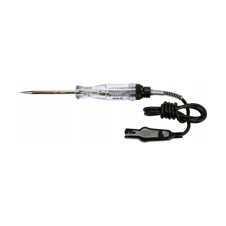 YATO SAMOCHODOWY PRÓBNIK NAPIĘCIA 6-12V, KABEL 90CM