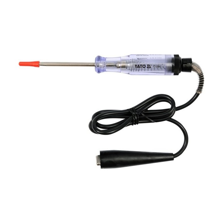 YATO SAMOCHODOWY PRÓBNIK NAPIĘCIA 6-12V, KABEL 90CM