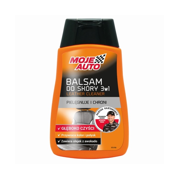 MOJE AUTO ŚRODEK DO CZYSZCZENIA I KONSERWACJI SKÓRY 250ML BALSAM 3 W 1 / MO