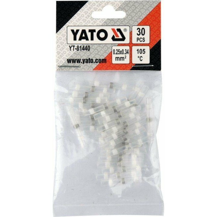 YATO KOSZULKA TERMOKURCZLIWA Z CYNĄ, 025-0,34MM2, 30 SZT.