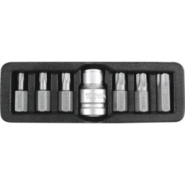 YATO KOŃCÓWKI WKRĘTAKOWE TORX SECURITY, T25-T55, 7 SZT