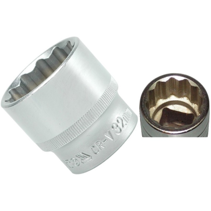 YATO NASADKA 1/2" 32 MM 12-KĄTNA KRÓTKA