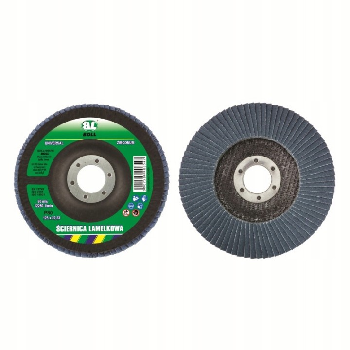 BOLL ŚCIERNICA LAMELKOWA 125X22-95A-P80 (1SZT.)