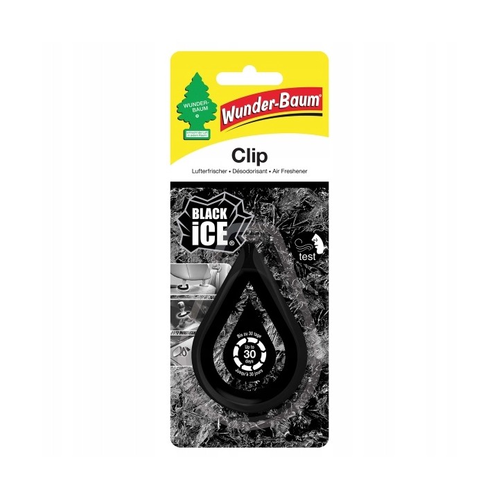 WUNDER-BAUM ZAPACH CLIP BLACK ICE / WUNDER-BAUM