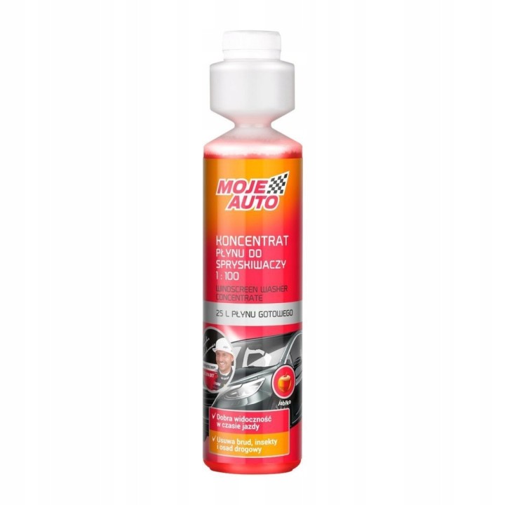 MOJE AUTO PŁYN DO SPRYSKIWACZY KONCENTRAT 250ML JABŁKO / MOJE AUTO