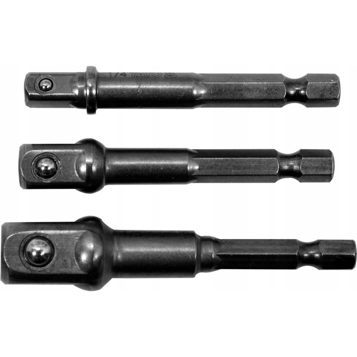 YATO ADAPTERY HEX DO NASADEK-1/4, 3/8, 1/2