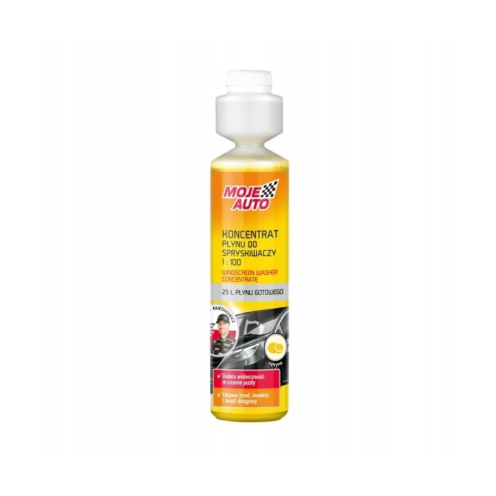 MOJE AUTO PŁYN DO SPRYSKIWACZY KONCENTRAT 250ML CYTRYNA / MOJE AUTO
