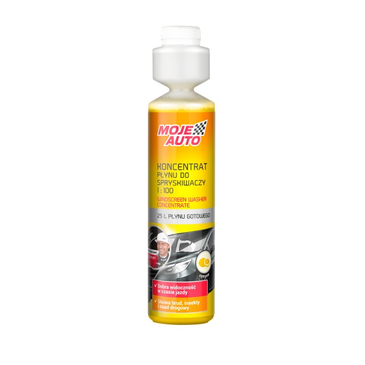 MOJE AUTO PŁYN DO SPRYSKIWACZY KONCENTRAT 250ML CYTRYNA / MOJE AUTO