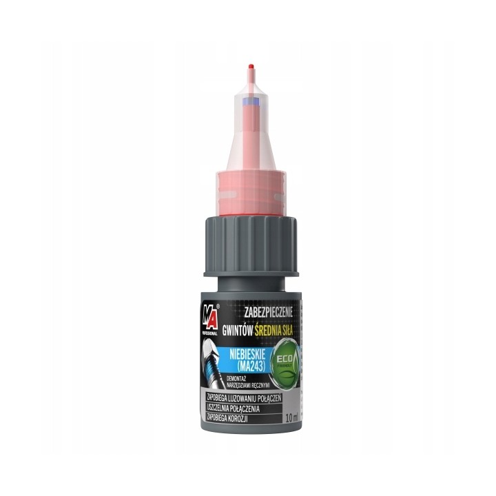 MOJE AUTO ZABEZPIECZENIE GWINTÓW ŚREDNI 10ML NIEBIESKI - ŚREDNI MA243 -54°C