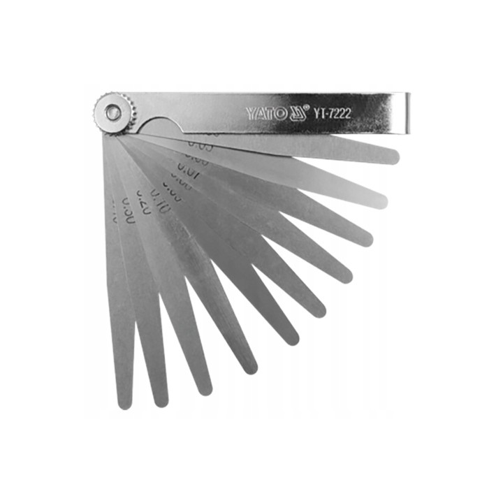 YATO SZCZELINOMIERZ 100MM 17LISTKÓW 0,02-1 MM