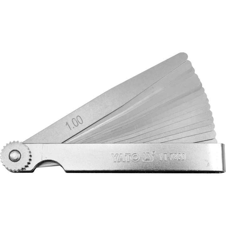 YATO SZCZELINOMIERZ 100MM 17LISTKÓW 0,02-1 MM