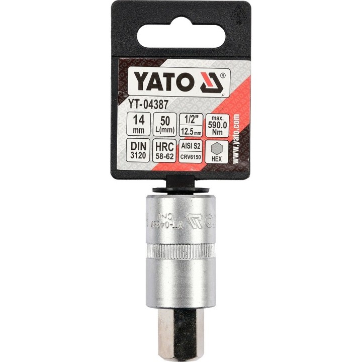 YATO KLUCZ TRZPIENIOWY HEX 1/2" 14MM L55MM
