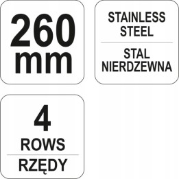 YATO SZCZOTKA DRUCIANA Z PLASTIKOWA