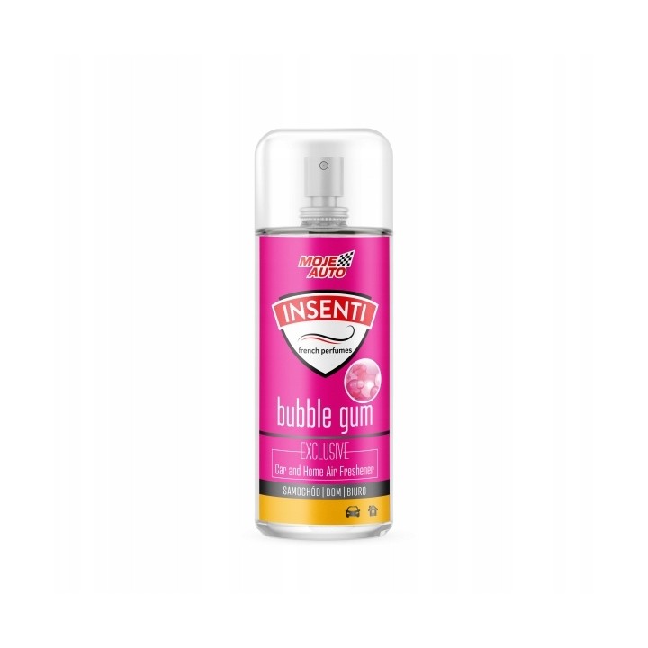 MOJE AUTO ODŚWIEŻACZ POWIETRZA 50ML BUBBLE GUM INSENTI SPRAY / MOJE AUTO