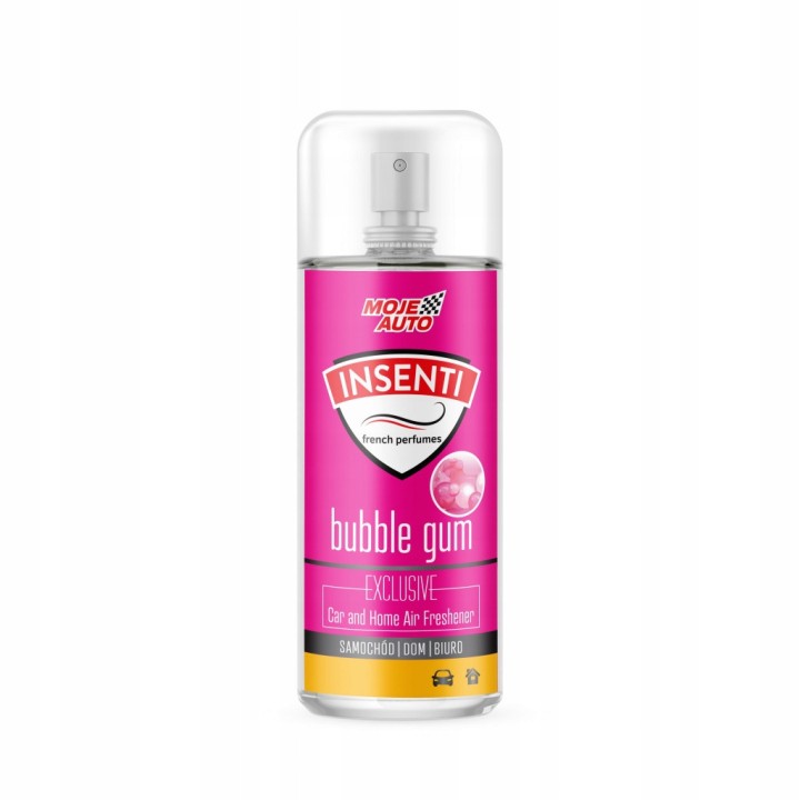 MOJE AUTO ODŚWIEŻACZ POWIETRZA 50ML BUBBLE GUM INSENTI SPRAY / MOJE AUTO