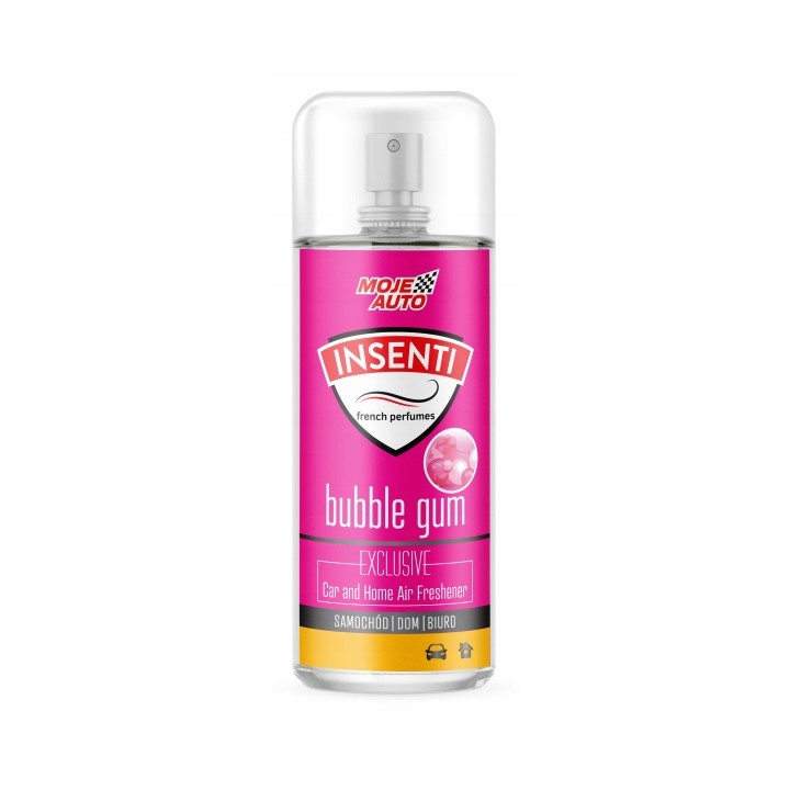 MOJE AUTO ODŚWIEŻACZ POWIETRZA 50ML BUBBLE GUM INSENTI SPRAY / MOJE AUTO