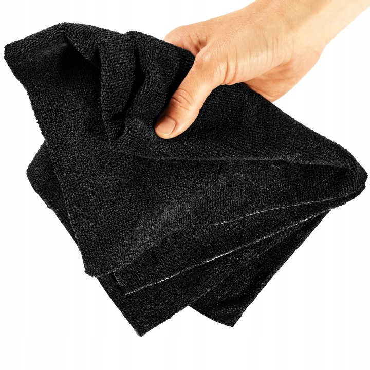 MOJE AUTO MIKROFIBRA APT BLACK (APC - ALL PURPOSE TOWEL) 370G/M² 40X40CM LA