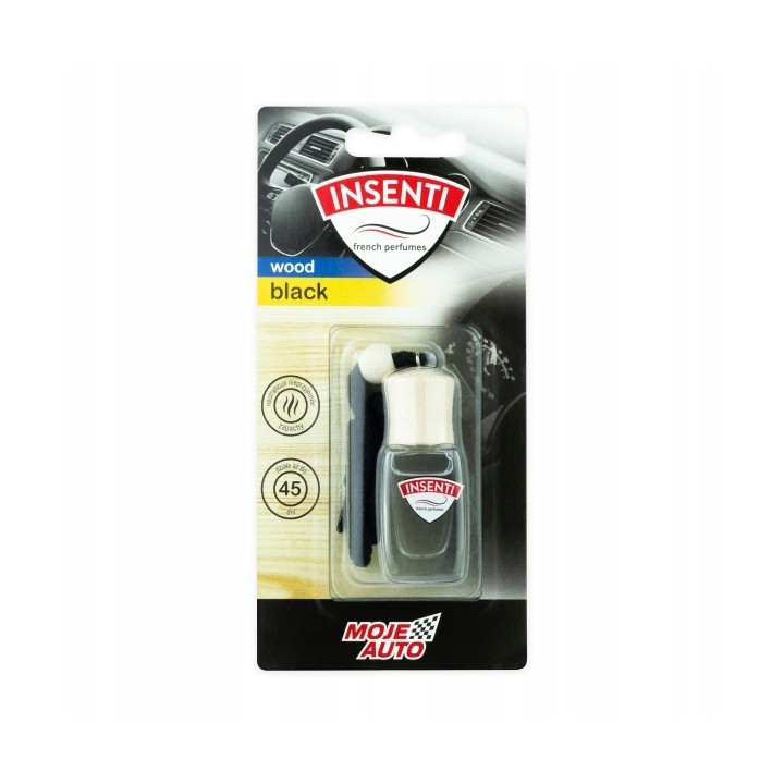 MOJE AUTO ZAPACH INSENTI WOOD BUTELECZKA 8ML BLACK BLISTER / MOJE AUTO