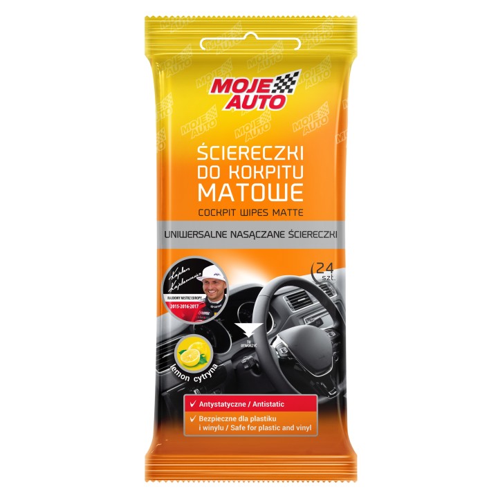 MOJE AUTO ŚCIERECZKI DO KOKPITU MATOWE 24SZT. / MOJE AUTO
