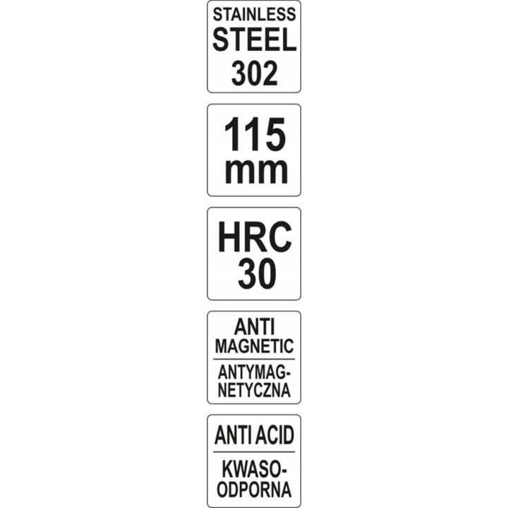 YATO PĘSETA ODGIĘTA 115MM