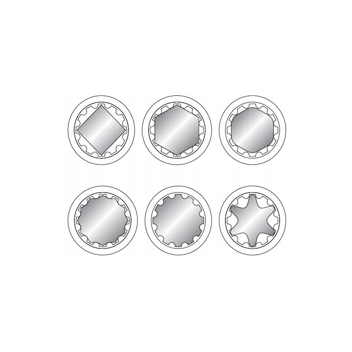 YATO NASADKA 1/2" 22 MM X 38 MM SPLINE