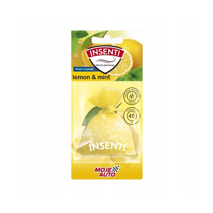 MOJE AUTO ZAPACH WORECZEK ZAPACHOWY 20G INSENTI LEMON MINT / MOJE AUTO
