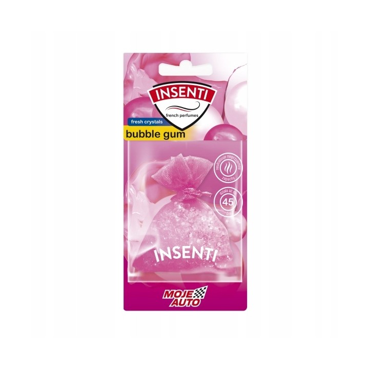 MOJE AUTO ZAPACH WORECZEK ZAPACHOWY 20G INSENTI BUBBLE GUM / MOJE AUTO