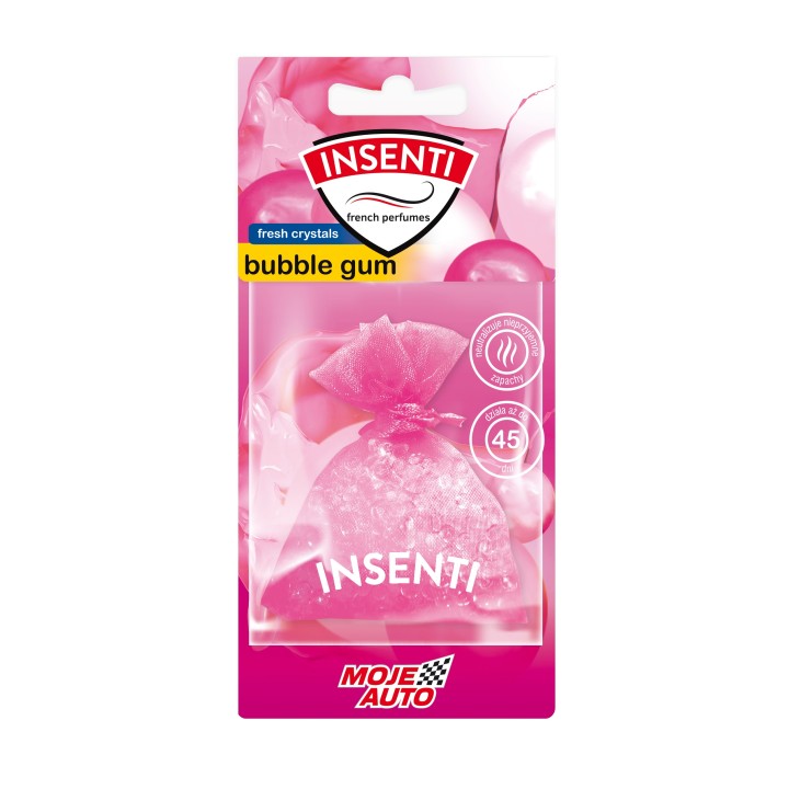 MOJE AUTO ZAPACH WORECZEK ZAPACHOWY 20G INSENTI BUBBLE GUM / MOJE AUTO