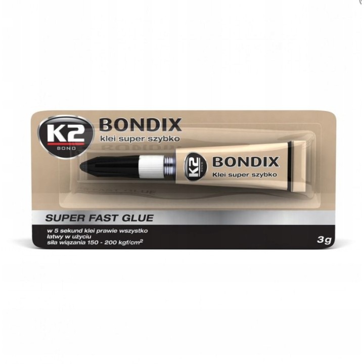 Klej szybkoschnący K2 Bondix 3 g