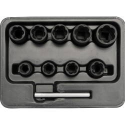 YATO ZESTAW WYKRĘTAKÓW DO ŚRUB 3/8", 10-19MM, 10 CZ