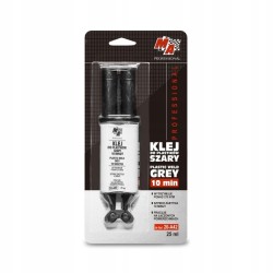 MOJE AUTO KLEJ DO PLASTIKU 25ML SZARY STRZYKAWKA / MA PROFESSIONAL