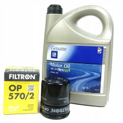 OLEJ 5W30 5L DEXOS1 + FILTR OLEJU ASTRA K 1.0 1.4T