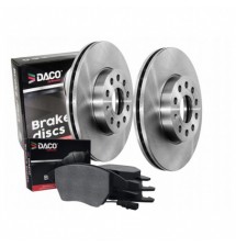 2x TARCZA HAMULCOWA PRZÓD + KLOCKI GOLF V VI OCTAVIA...