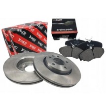 TARCZE HAMULCOWE PRZÓD + KLOCKI OPEL VIVARO...