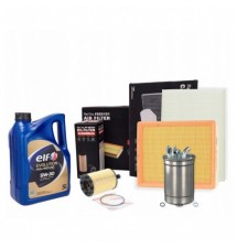 OLEJ 5W30 5L ELF FULLTECH FE ZESTAW 4X FILTRÓW AUDI...