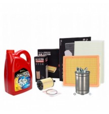 OLEJ 5W40 5L QUALITIUM ZESTAW 4X FILTRÓW AUDI A4 B7...