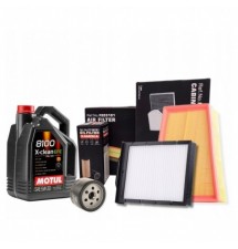 OLEJ 5W30 MOTUL 5L ZESTAW FILTRÓW RENAULT MEGANE II...