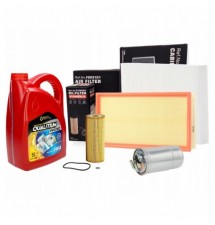 OLEJ QUALITIUM 5W40 5L ZESTAW FILTRÓW VW GOLF 4 IV...