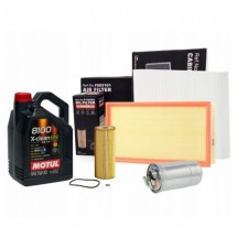 OLEJ MOTUL 5W30 5L ZESTAW FILTRÓW VW GOLF 4 IV AUDI...