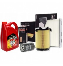 OLEJ 5W30 5L ZESTAW FILTRÓW AUDI A3 VW PASSAT JETTA...
