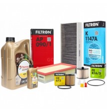 6L 5W30 OLEJ TOTAL ECS ZESTAW FILTRÓW PEUGEOT 407...