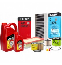 6L 5W30 OLEJ QUALITIUM ZESTAW FILTRÓW PEUGEOT 407...