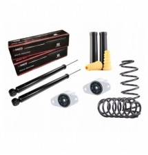 ZESTAW 2X AMORTYZATOR PODUSZKI OSŁONY SPRĘŻYNY TYŁ...