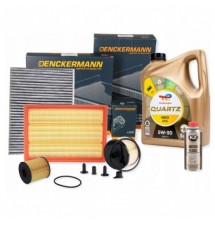 OLEJ TOTAL ECS 5W30 5L 4X ZESTAW FILTRÓW PEUGEOT 307...