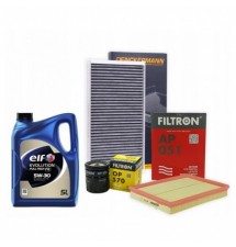 OLEJ 5L ELF FULLTECH 5W30 ZESTAW FILTRÓW OPEL ASTRA...