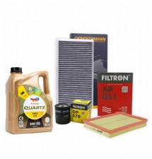 OLEJ 5L TOTAL INEO 5W30 ZESTAW FILTRÓW OPEL ASTRA H...