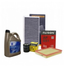 OLEJ 5L DEXOS2 5W30 ZESTAW FILTRÓW OPEL ASTRA H 1.6...
