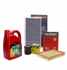 OLEJ 10W40 QUALITIUM 5L ZESTAW FILTRÓW OPEL ASTRA H...