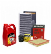 OLEJ 5W30 QUALITIUM 5L ZESTAW FILTRÓW OPEL ASTRA H...